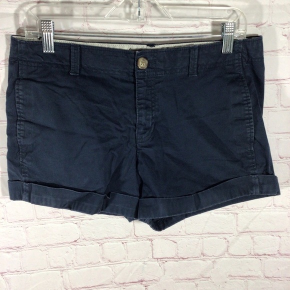Old Navy Perfect 3 1/2” Navy Blue Shorts - Size 8 - Picture 1 of 5
